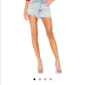 AGOLDE cut off denim shorts
